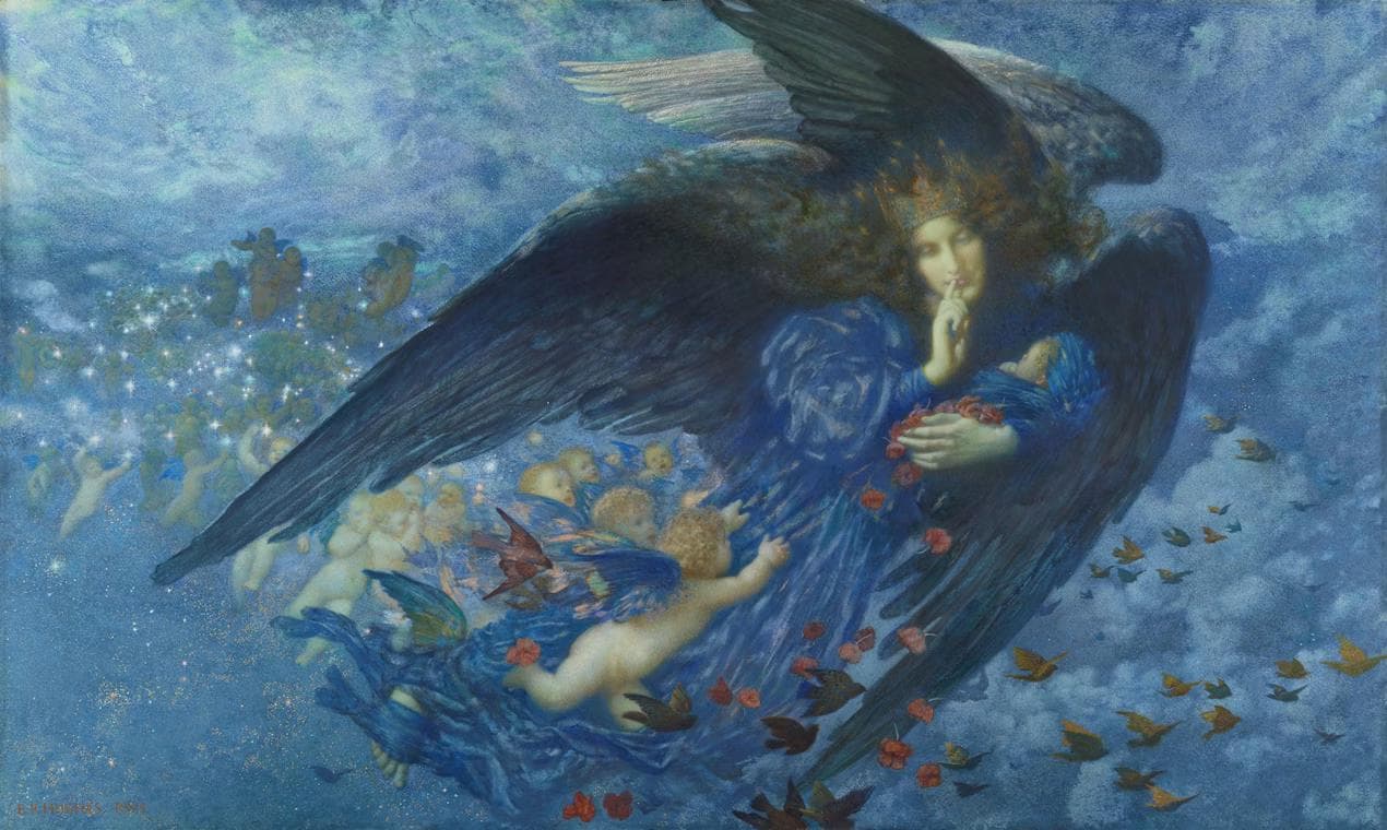 Night with her Train of Stars, 1912