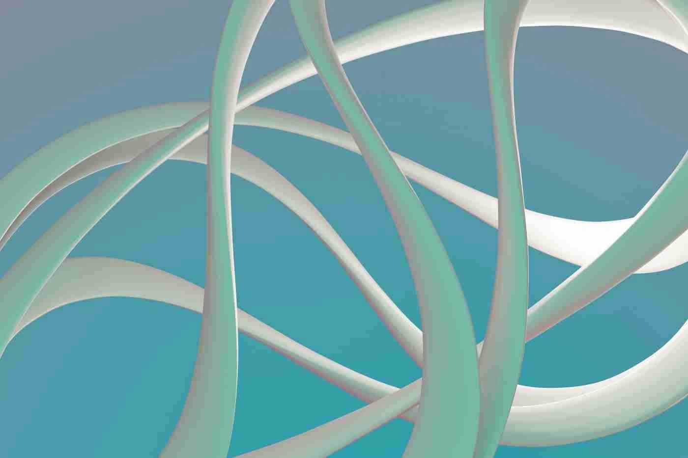 An abstract representation of DNA and chromosomes