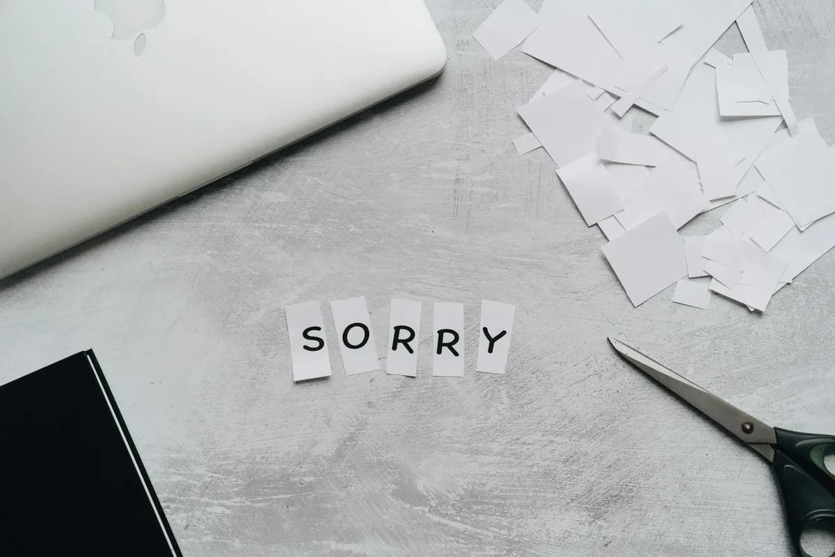 Over-apologizing — health symptom